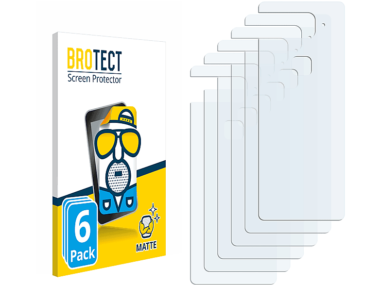 BROTECT 6x matte Schutzfolie(für ASUS Smartphone for Snapdragon Insiders)