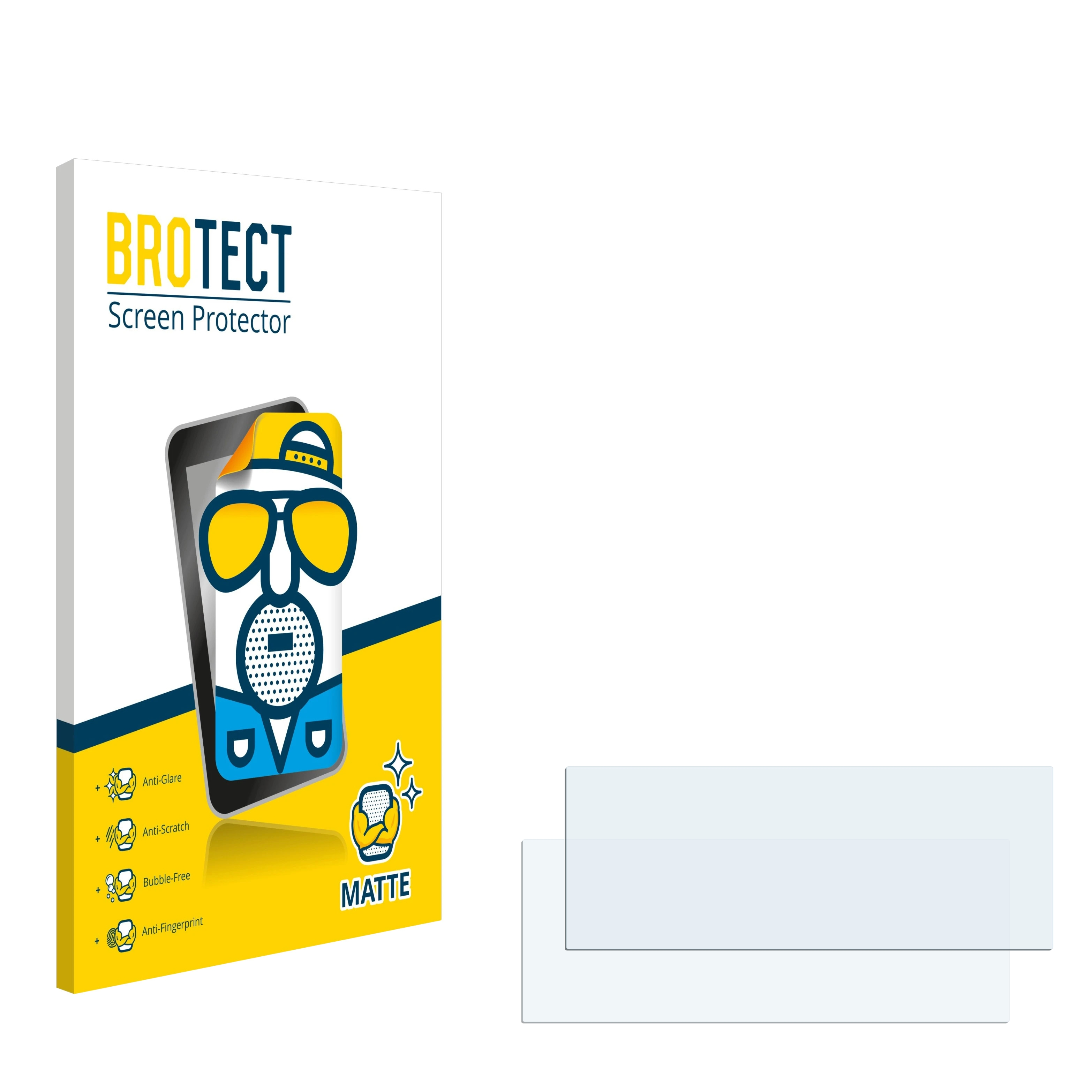 BROTECT 2x matte iDrive Schutzfolie(für 2001-2018) System 5 2003-2007 E60 8.8\