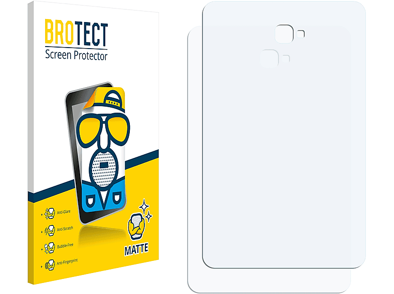 BROTECT 2x Samsung A 2016) Schutzfolie(für Galaxy matte Tab 10.1