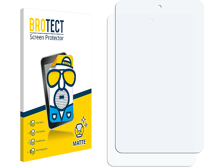 BROTECT 2x matte Schutzfolie(für Alcatel One Touch LTE) 7 Pop