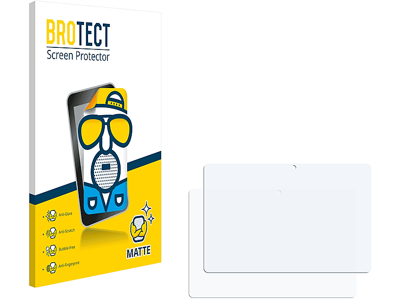 BROTECT 2x matte Schutzfolie(für Twin 10.1 TrekStor Suftab 2017)