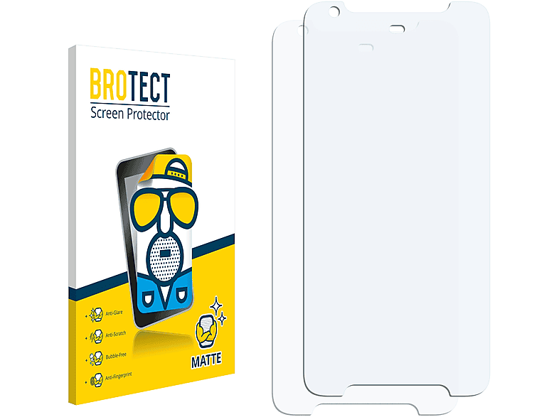 BROTECT 2x matte Schutzfolie(für HTC Desire 628)