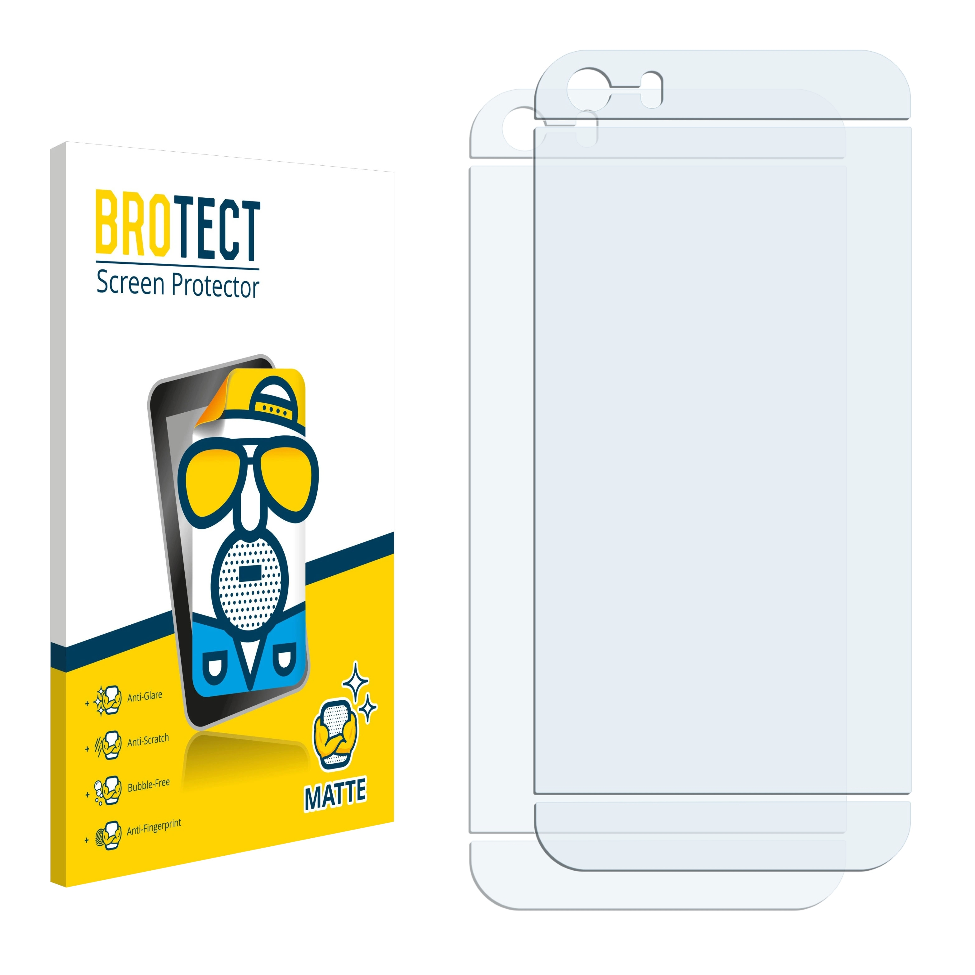 BROTECT iPhone Apple 2x Schutzfolie(für 2016) matte SE