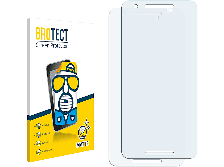 BROTECT 2x matte Schutzfolie(für Huawei Nexus 6P)