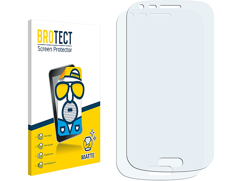 BROTECT 2x matte Samsung Schutzfolie(für GT-S7560M)