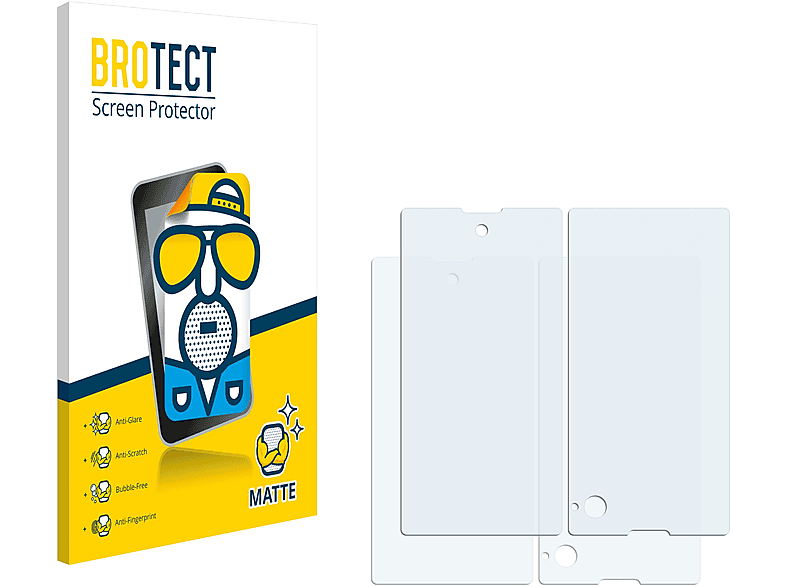 BROTECT 2x matte Schutzfolie(für Yota Devices Yotaphone)