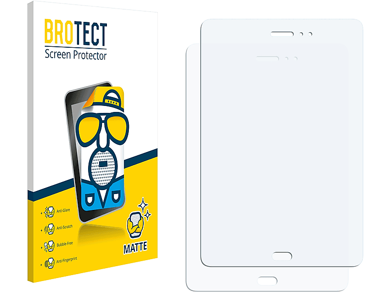 BROTECT 2x matte Schutzfolie(für Samsung Galaxy Tab A 8.0 LTE)