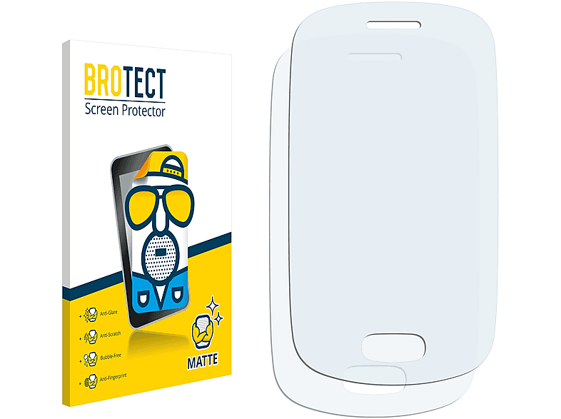 BROTECT 2x matte Schutzfolie(für Samsung GT-S5282)