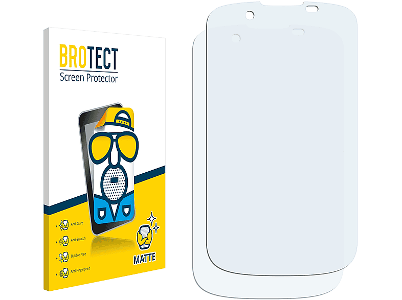 BROTECT 2x matte Schutzfolie(für Prestigio MultiPhone 3540 DUO PAP3540DUO)