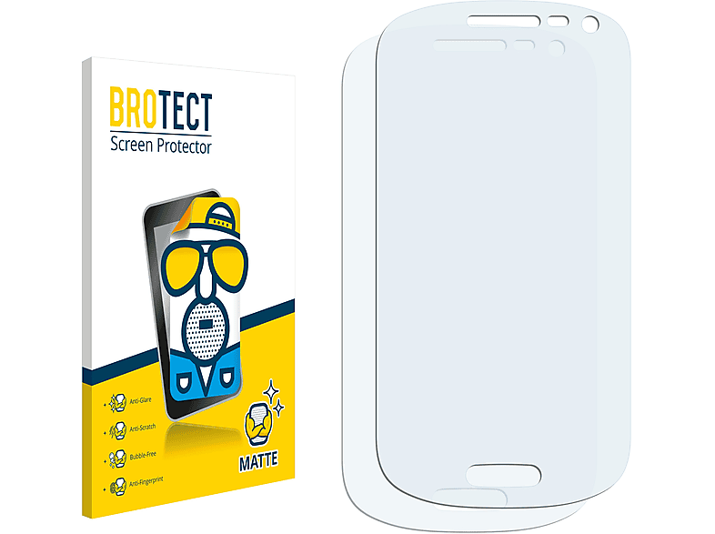 BROTECT 2x matte Schutzfolie(für Samsung Galaxy Exhibit T599)