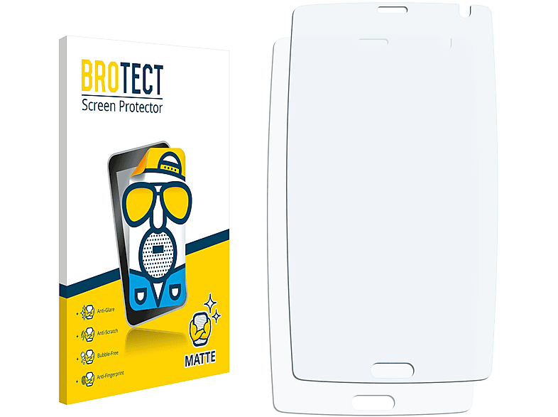 BROTECT 2x matte Schutzfolie(für Gruppo Lisciani Mio Phone (2016)) | Displayschutzfolien & Gläser