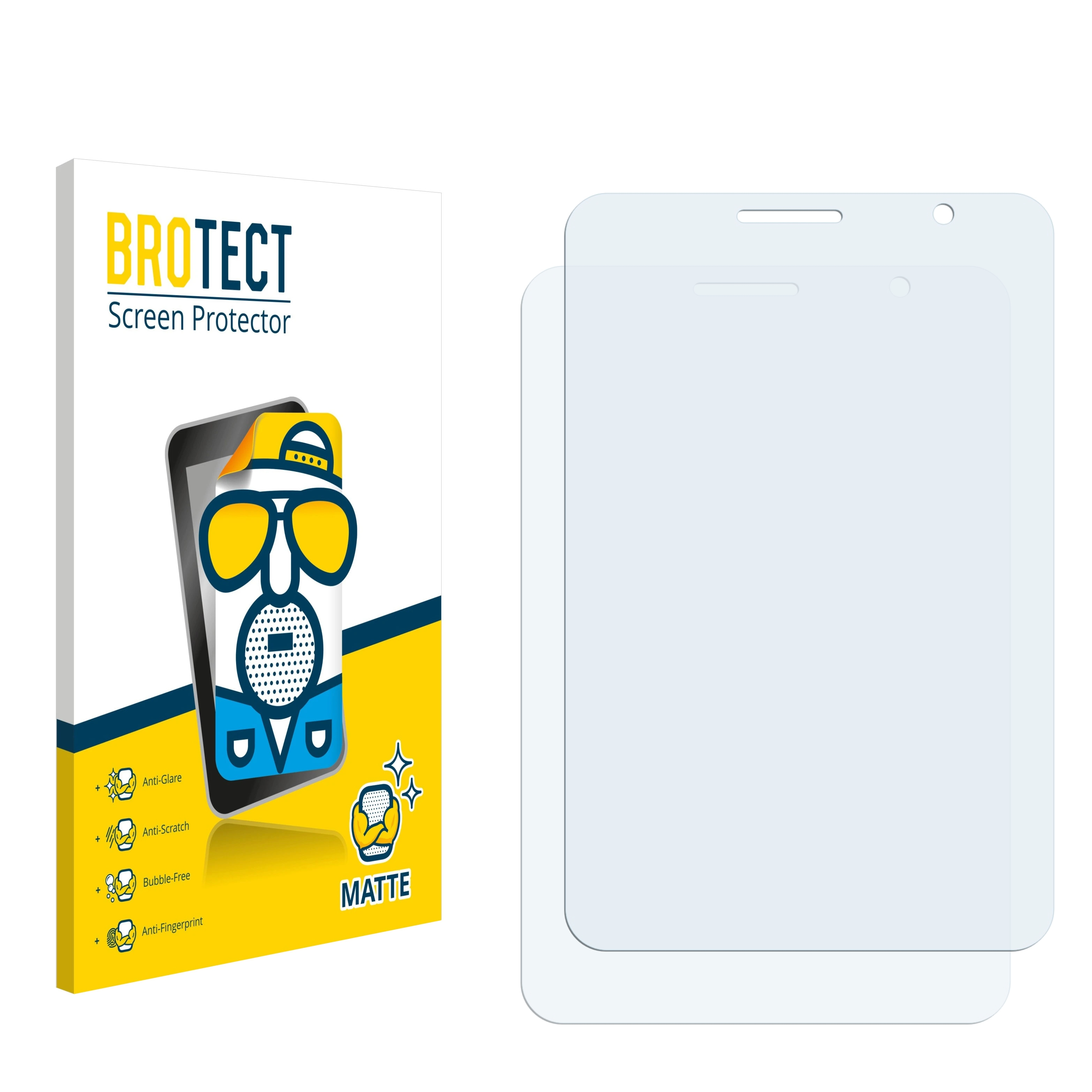 BROTECT 2x matte Schutzfolie(für Samsung Tab GT-P3100) Galaxy