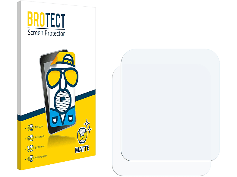 BROTECT 2x matte Schutzfolie(für Simvalley Mobile PW-430.mp 2016) | Smartwatch Schutzfolien & Gläser