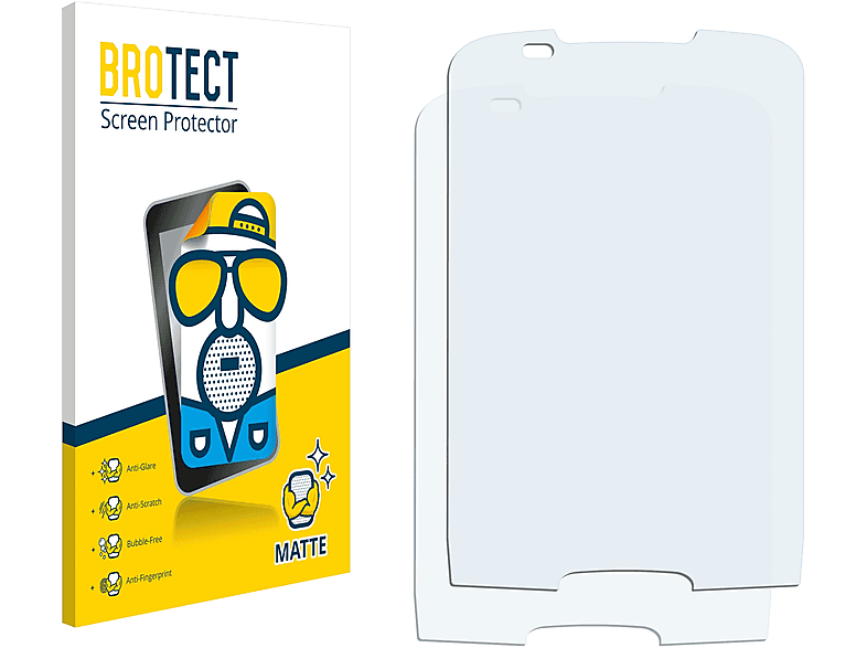 BROTECT 2x matte Schutzfolie(für Samsung Galaxy Mini S5570i)