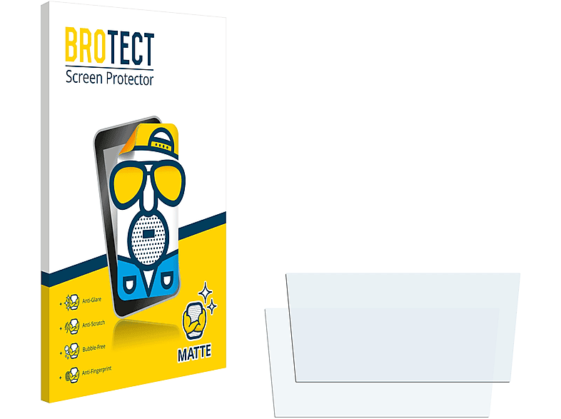BROTECT 2x matte Schutzfolie(für Opel Insignia GS Excellence 2018 Infotainment System (Trapez))