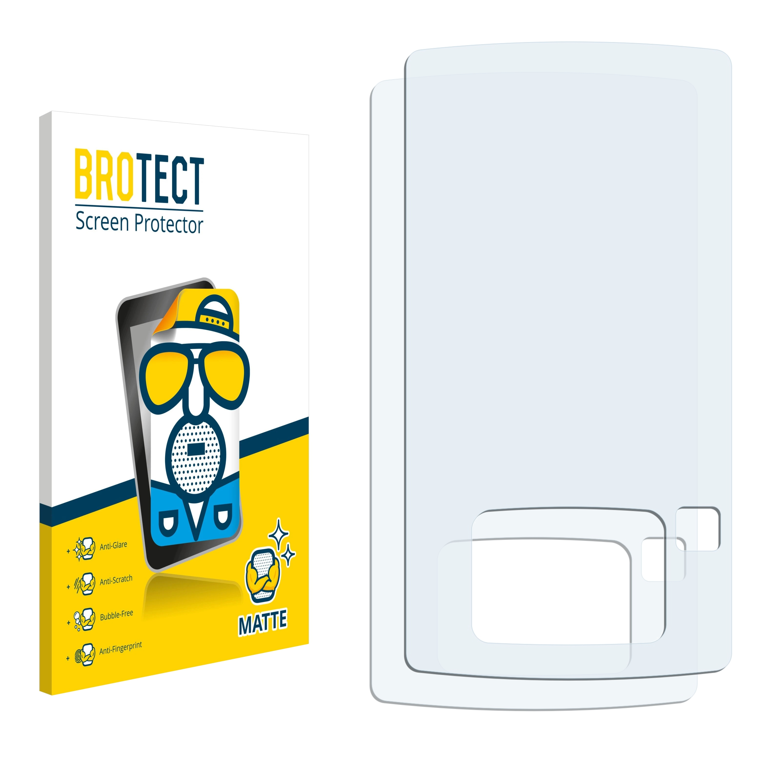 BROTECT 2x Transcend MP870) matte Schutzfolie(für