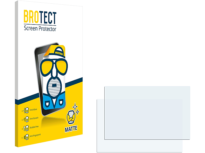 BROTECT matte V2) Inspiroy 2x Huion Schutzfolie(für Q11K