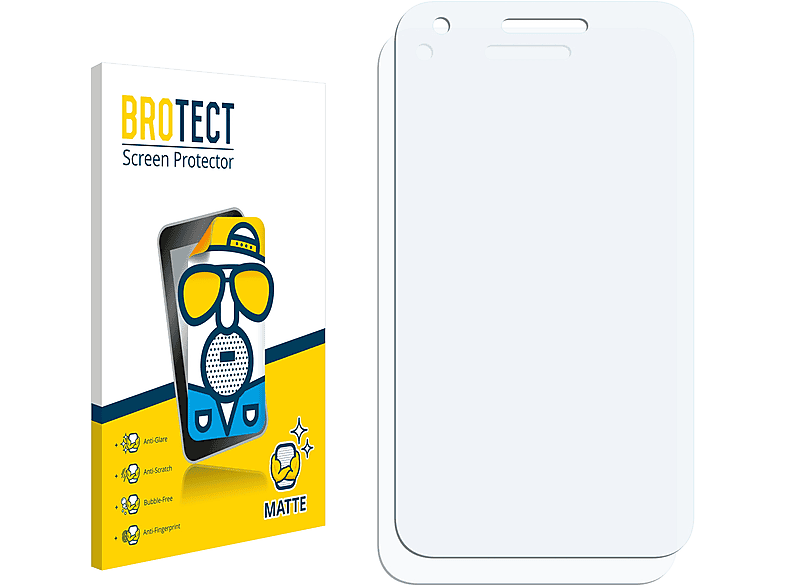 BROTECT 2x matte Schutzfolie(für Alcatel Pixi 3 (3.5))