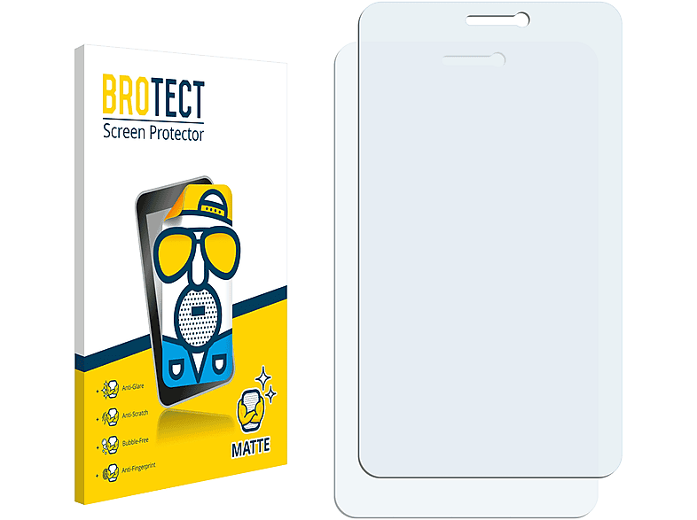 BROTECT 2x matte Schutzfolie(für TrekStor SurfTab breeze 7.0 quad)