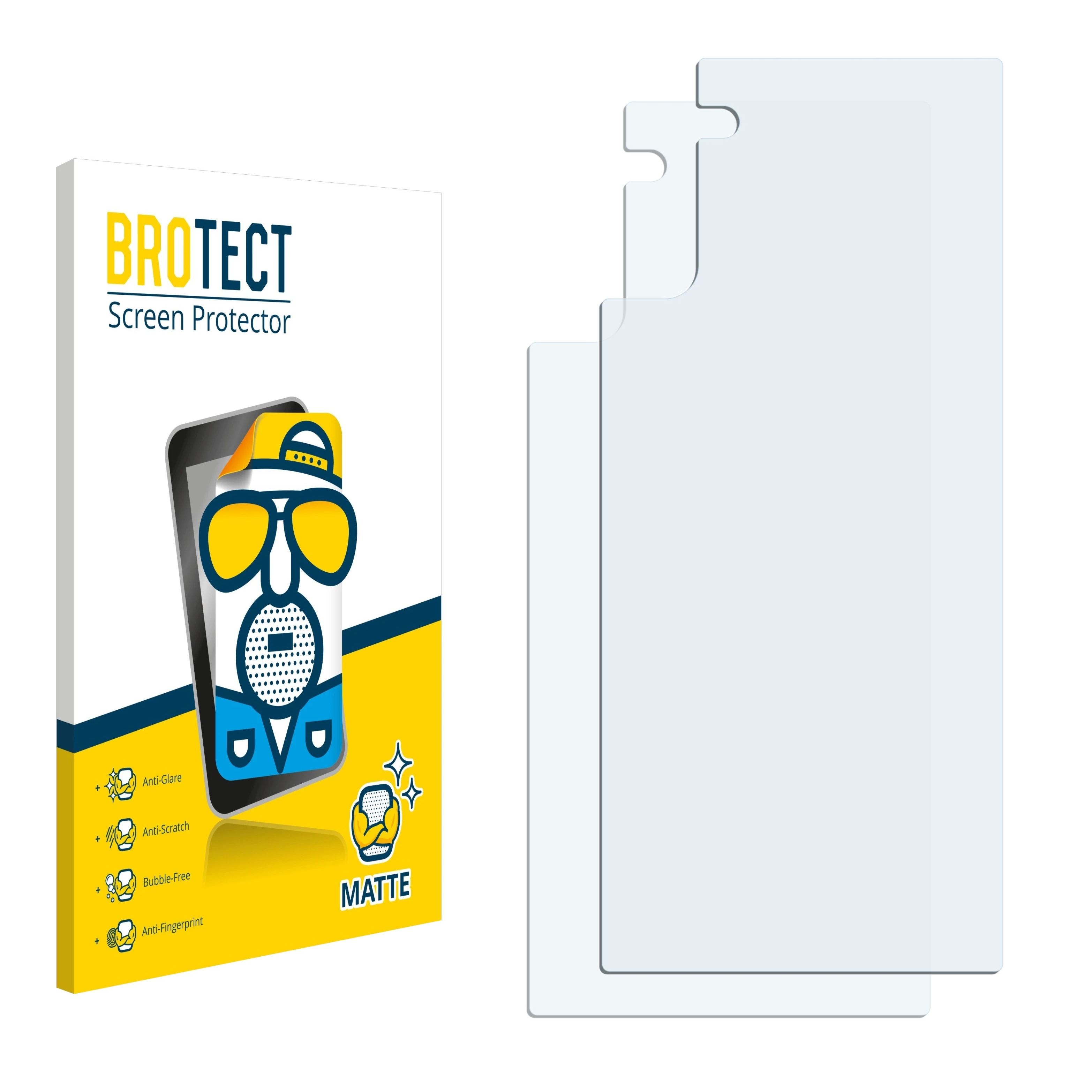 BROTECT 2x matte Schutzfolie(für Samsung Galaxy Note 10)