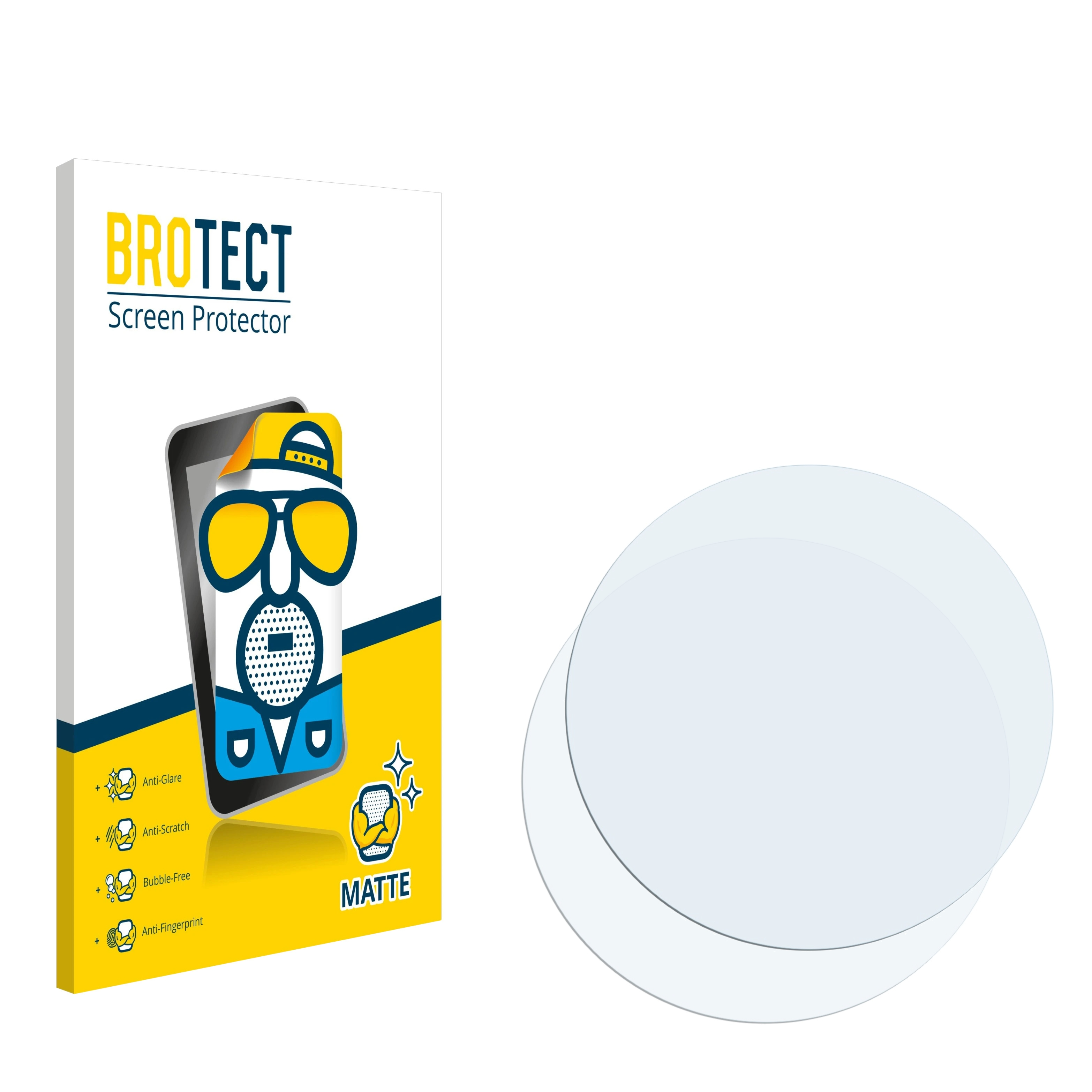 BROTECT 2x matte Schutzfolie(für Mobvoi 2020) Pro Ticwatch