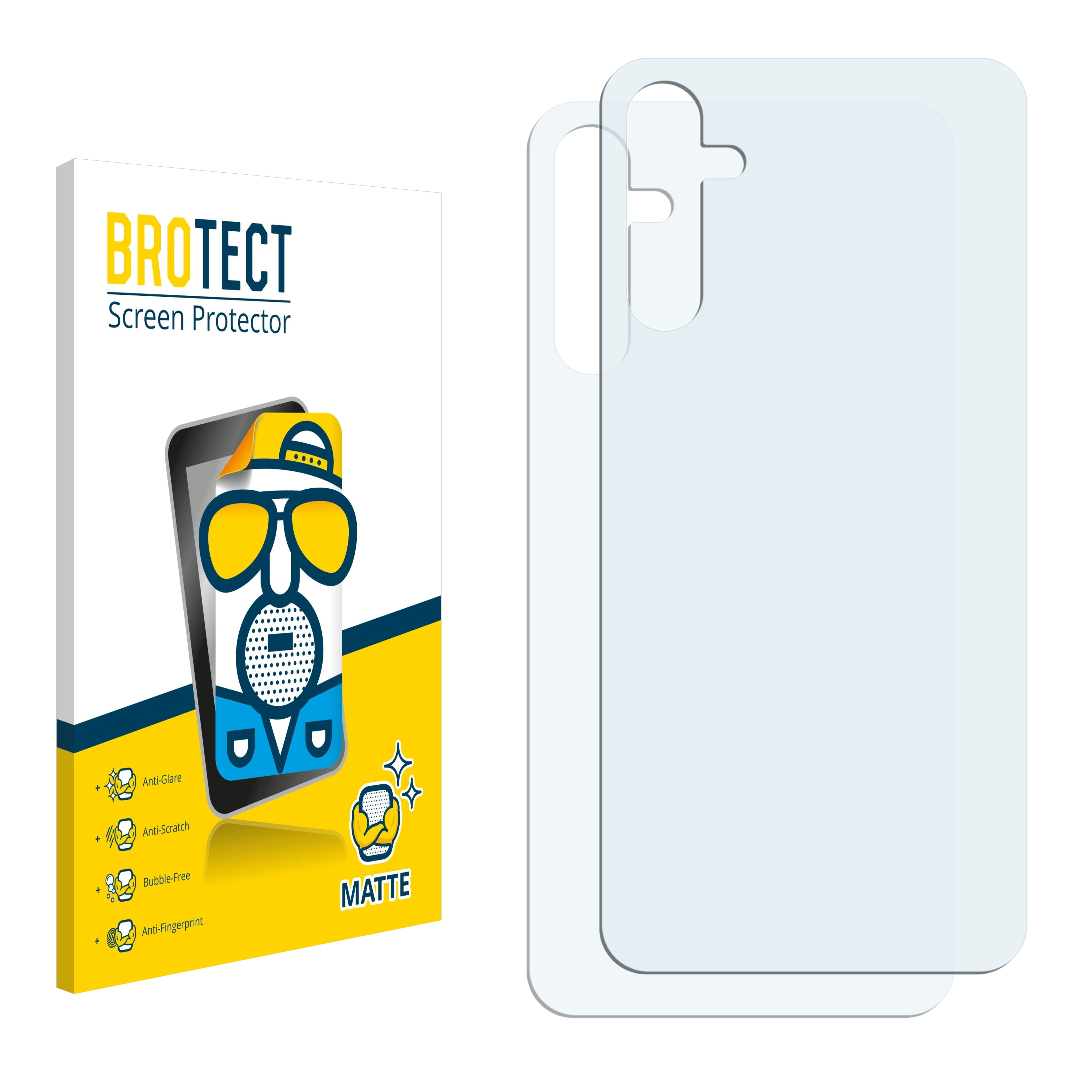 2x A24 Galaxy BROTECT 4G) Schutzfolie(für Samsung matte