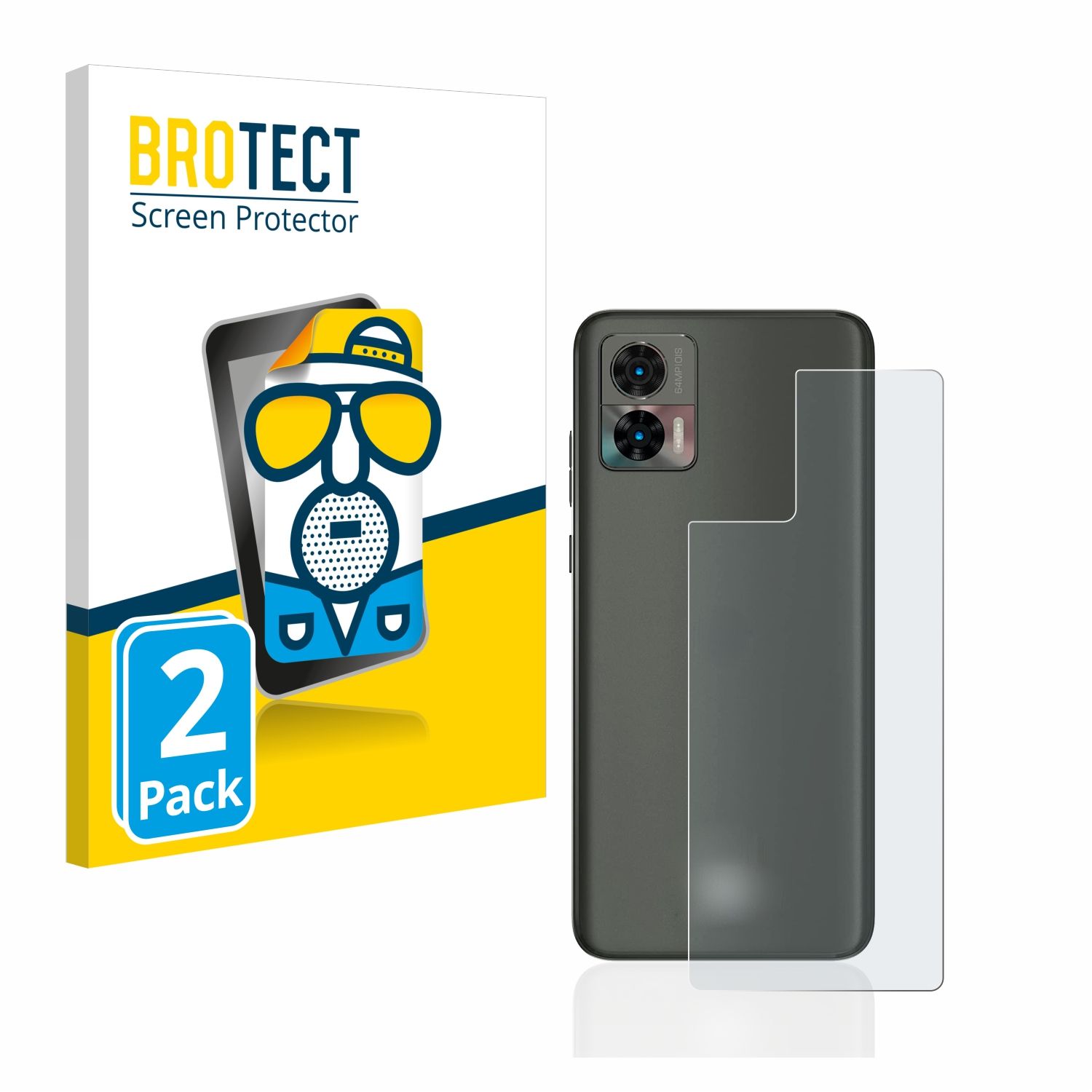BROTECT 2x Neo) Motorola matte Schutzfolie(für Edge 30