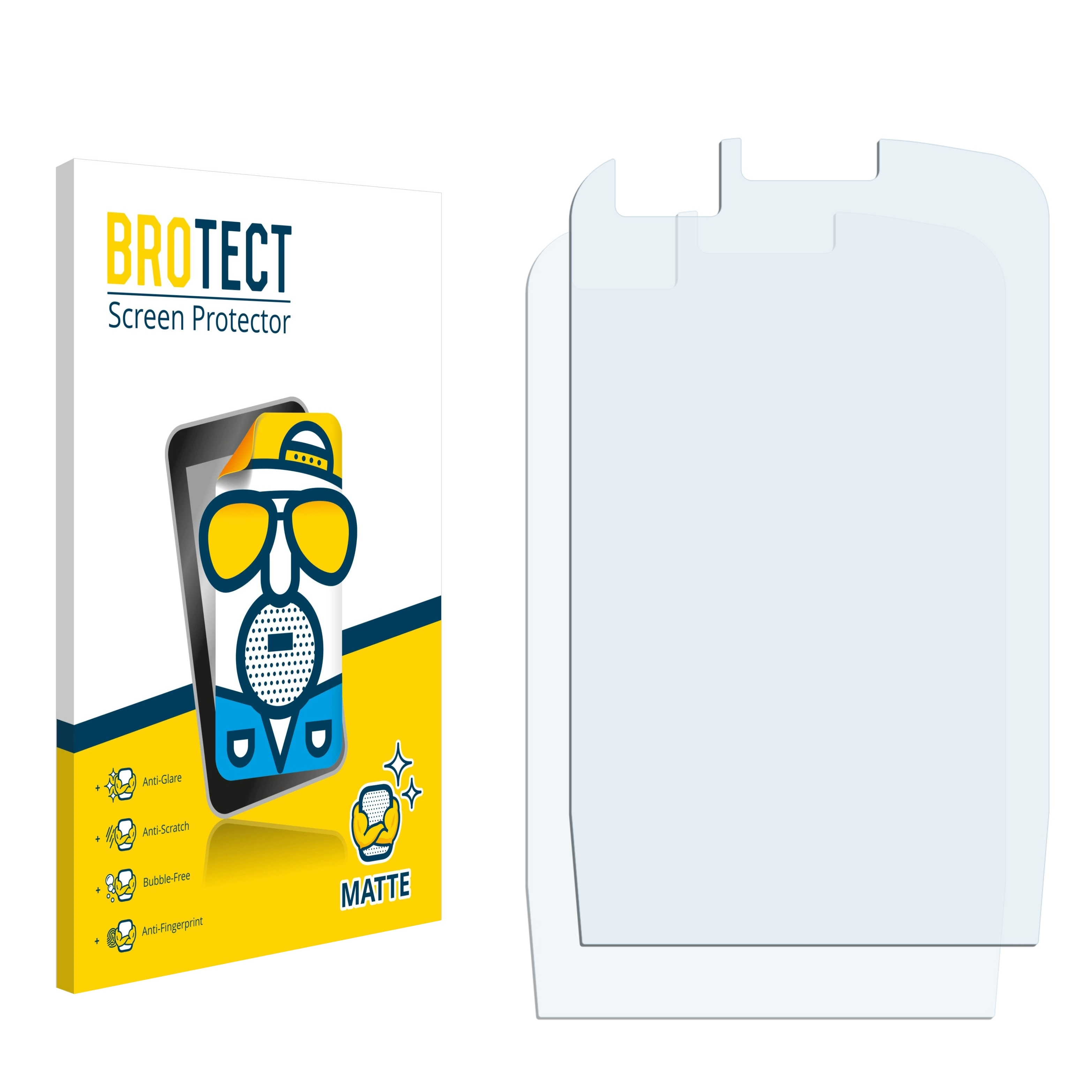 BROTECT 2x matte Schutzfolie(für Phone DECT OpenScape R6) Unify