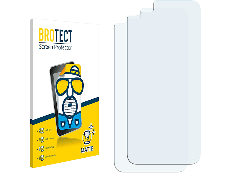 BROTECT 2x matte Schutzfolie(für iPhone Apple 2022) 3 SE