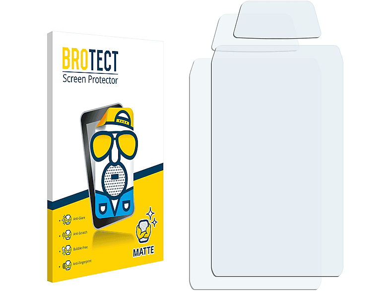 BROTECT 2x Schutzfolie(für matte Mototrbo Motorola Ion)