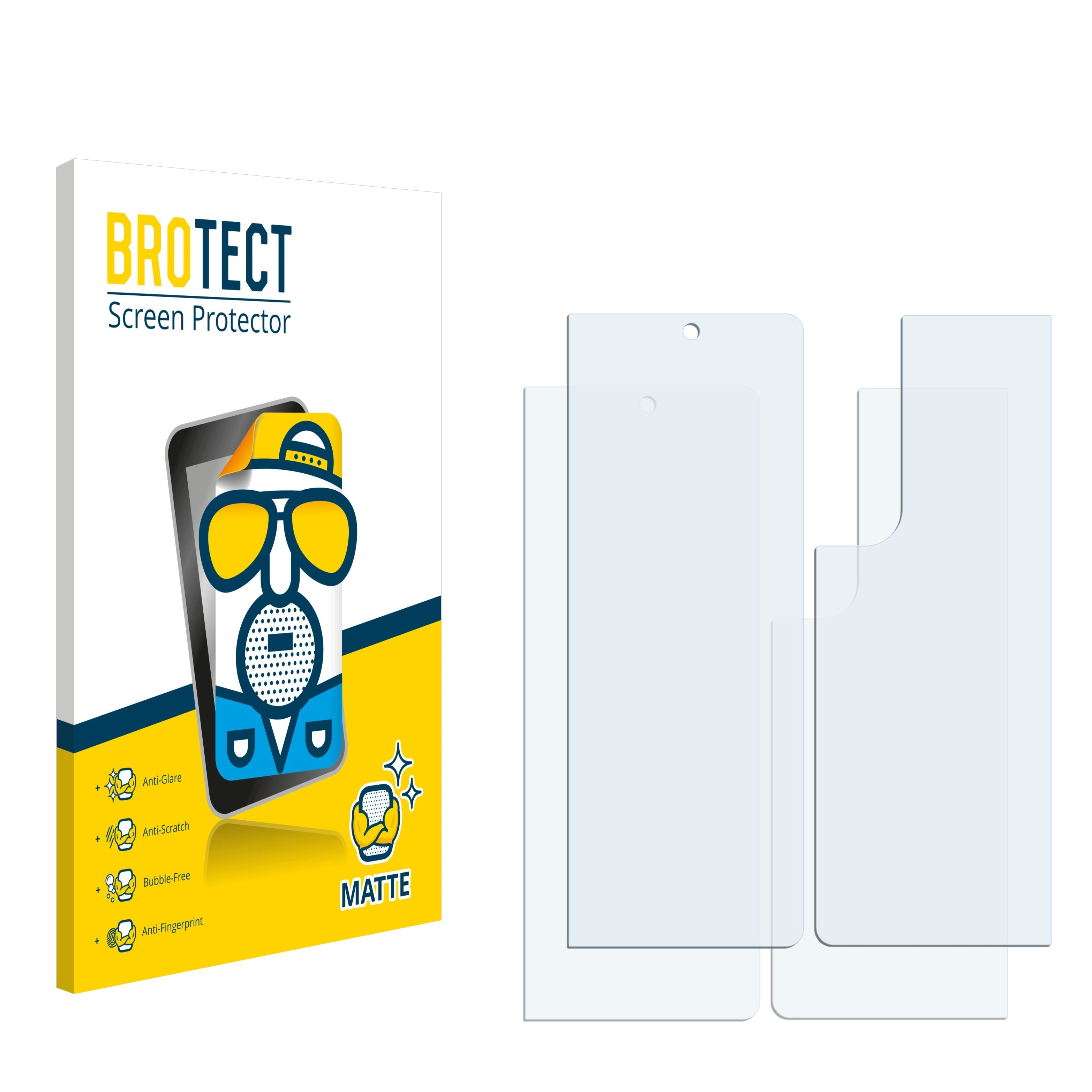 BROTECT 2x matte Z Samsung Galaxy 5G) Fold Schutzfolie(für 3