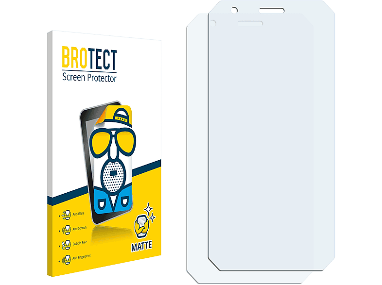 BROTECT 2x matte Schutzfolie(für Blackview Oscal S60 Pro)