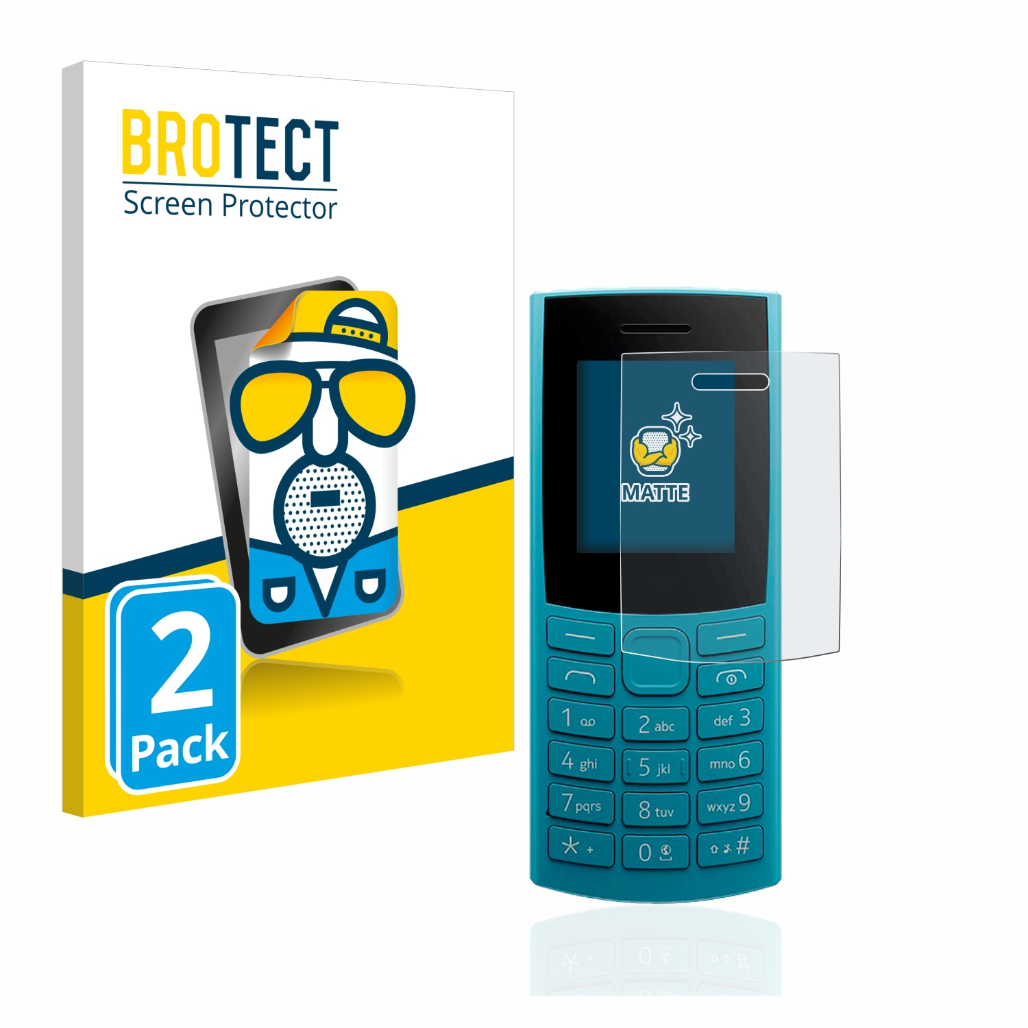 BROTECT 2x matte Schutzfolie(für Nokia (2023)) 4G 105