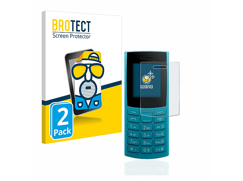 BROTECT 2x matte Schutzfolie(für Nokia 105 4G (2023))