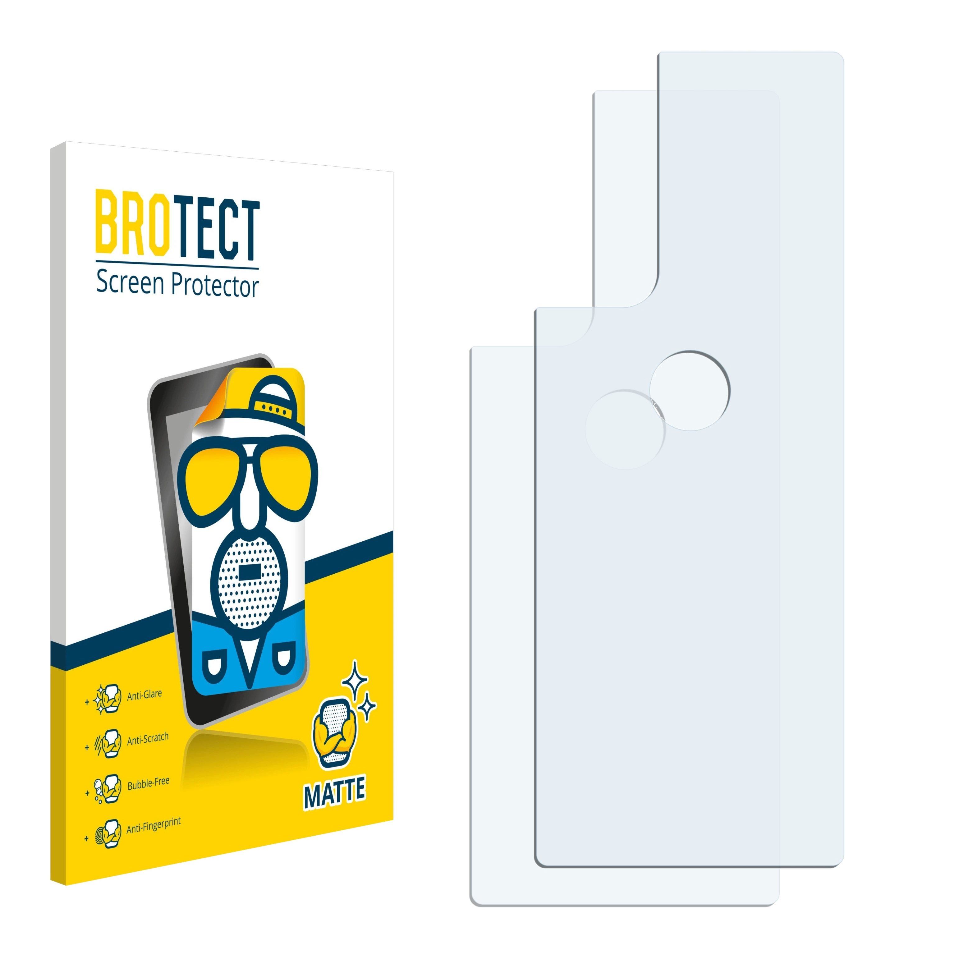 BROTECT Edge 2x matte Pro) Motorola Schutzfolie(für S