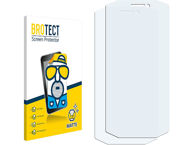 BROTECT 2x matte Schutzfolie(für Evolveo Strongphone G5)