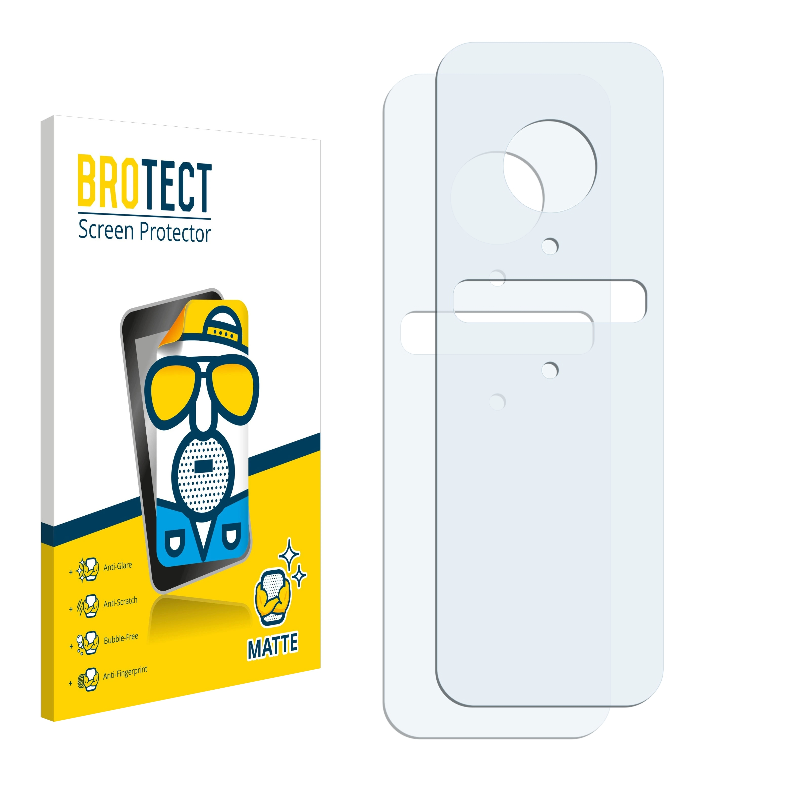 2x Circle Logitech Schutzfolie(für View matte Doorbell) BROTECT