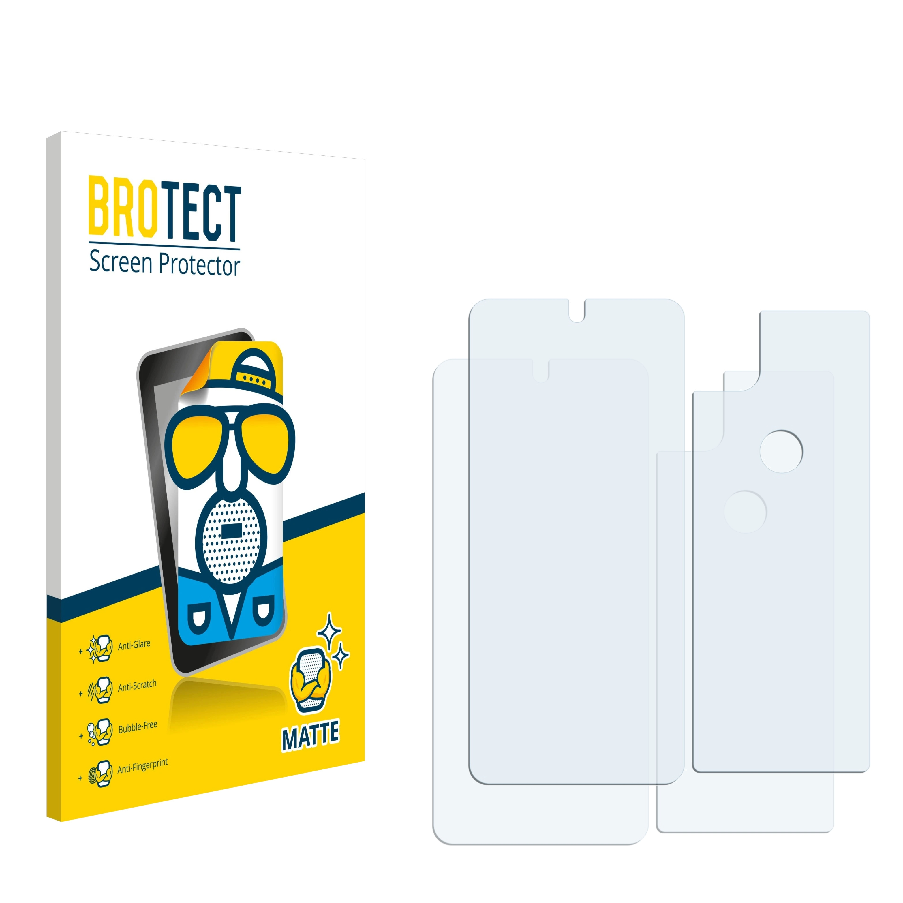 BROTECT 2x matte Schutzfolie(für Moto G Motorola 5G)