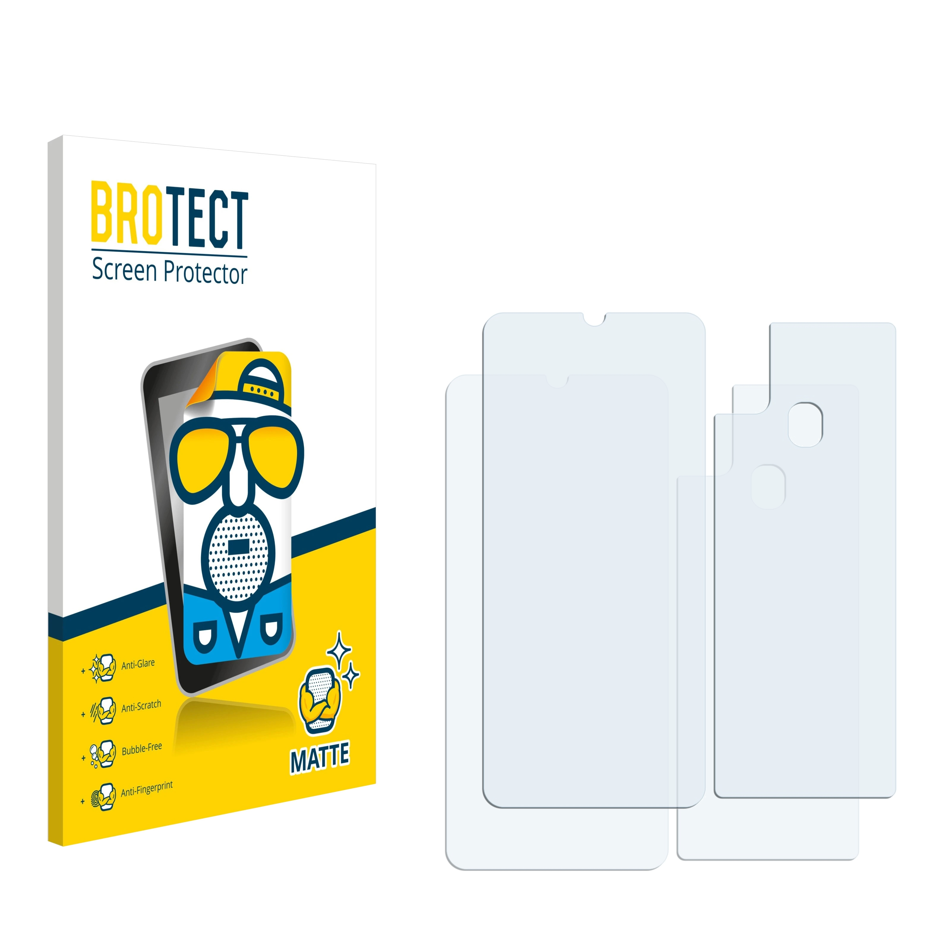 BROTECT 2x matte Schutzfolie(für Galaxy Samsung M31)