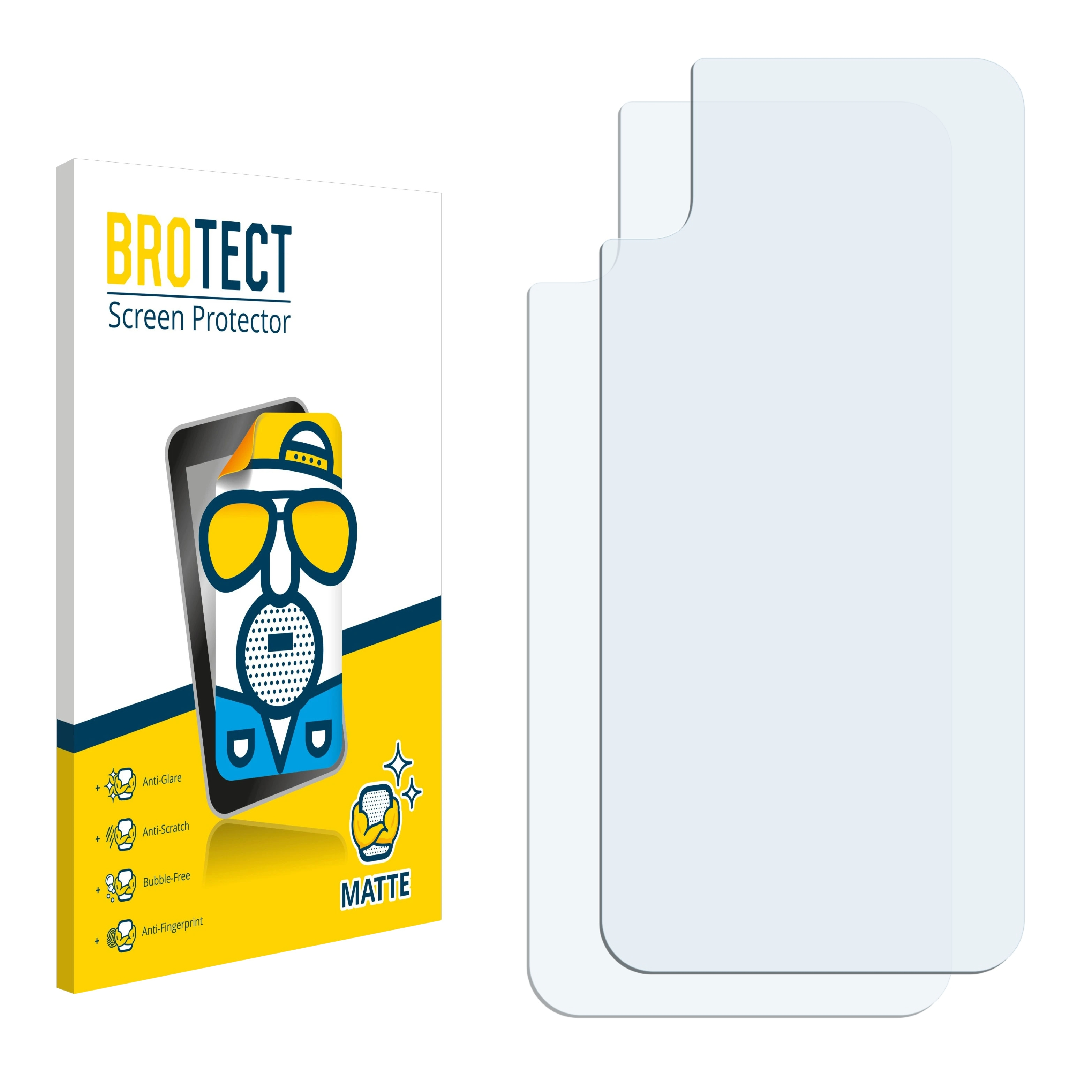 BROTECT 2x X) iPhone matte Schutzfolie(für Apple
