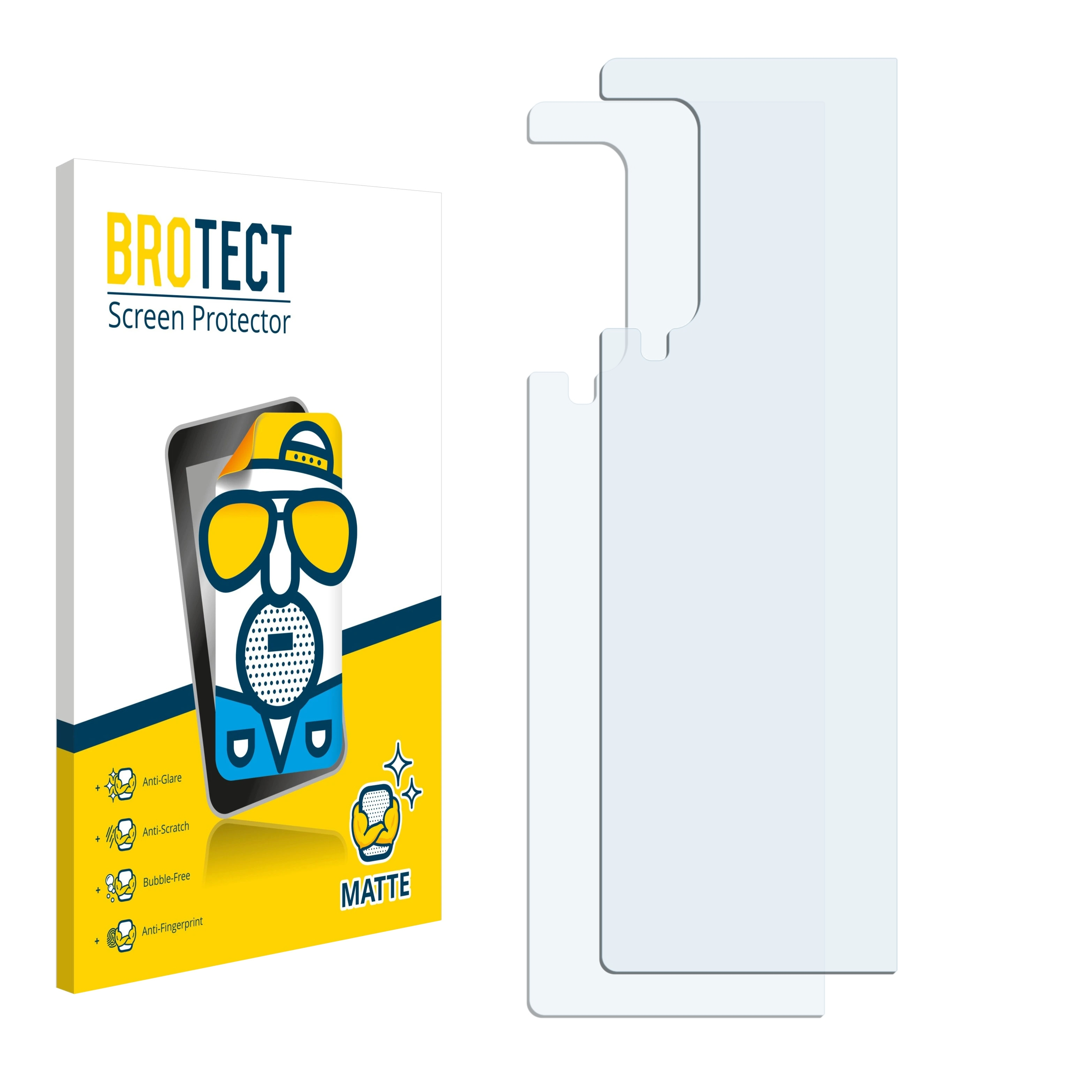 BROTECT 2x matte Schutzfolie(für Samsung Fold) Galaxy