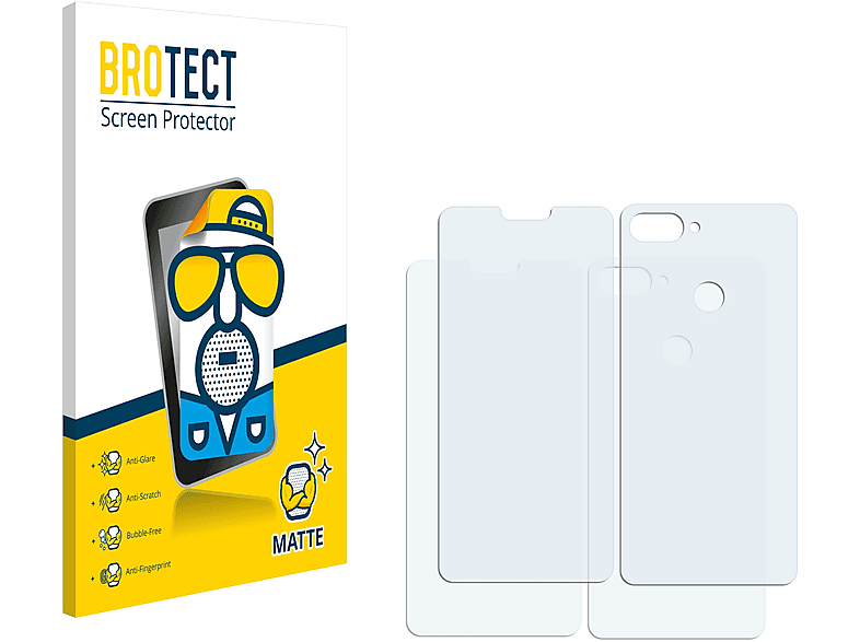 BROTECT 2x matte Schutzfolie(für Xiaomi Mi 8 Lite)