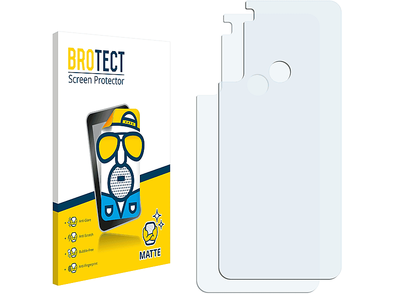 BROTECT 2x matte 8 Schutzfolie(für Xiaomi Note Redmi 2019)