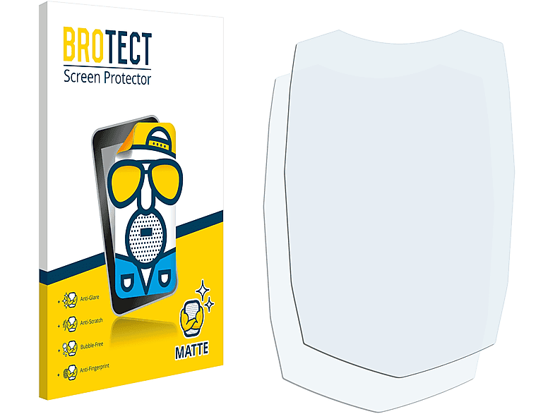 BROTECT 2x matte Schutzfolie(für Korostro Bike Computer)