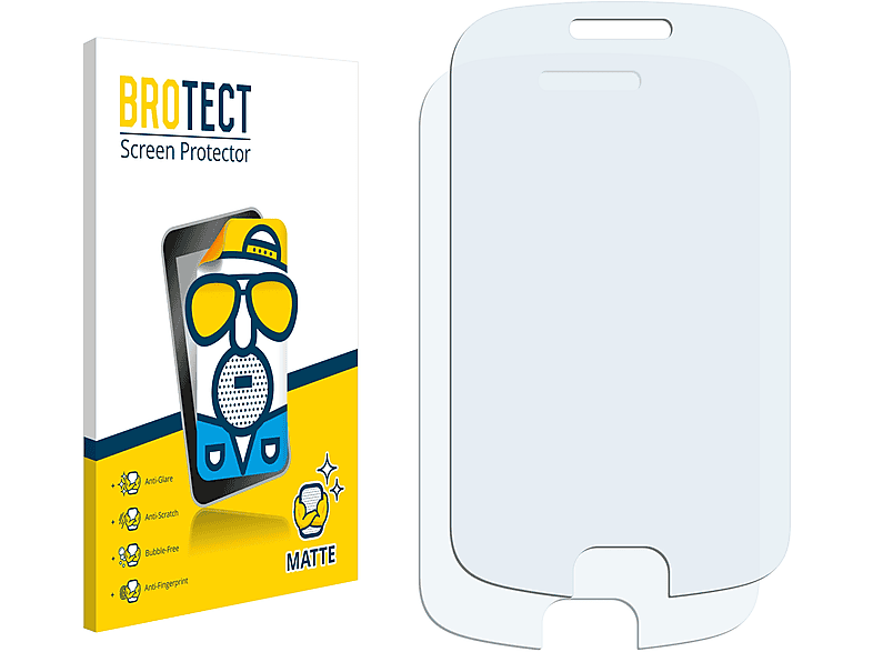 2x Fit matte Galaxy BROTECT Samsung S5670) Schutzfolie(für