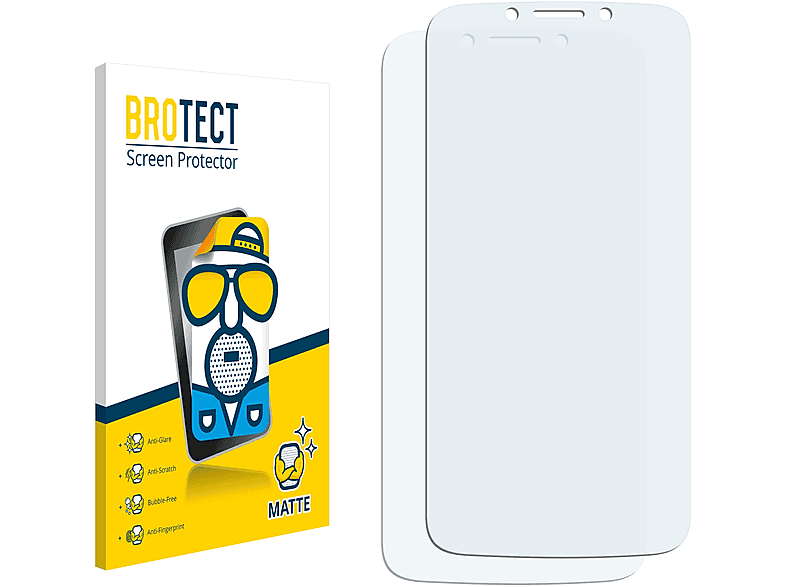 matte Motorola E5 BROTECT Schutzfolie(für 2x Moto Play)