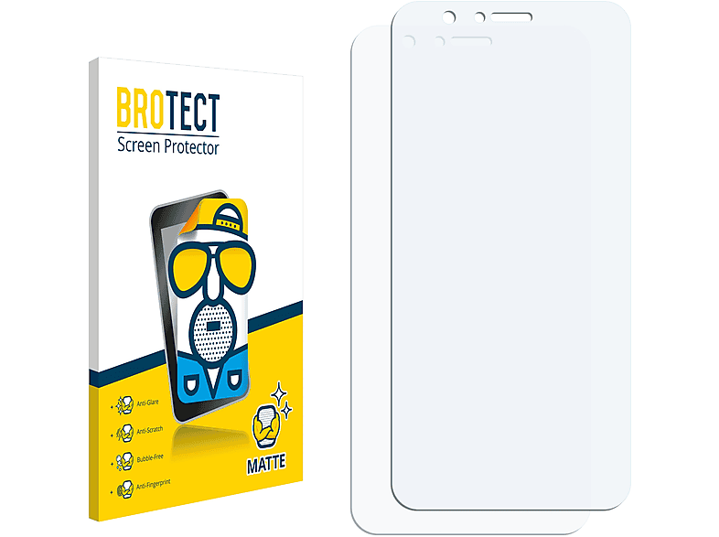 BROTECT 2x Schutzfolie(für matte Honor V9)