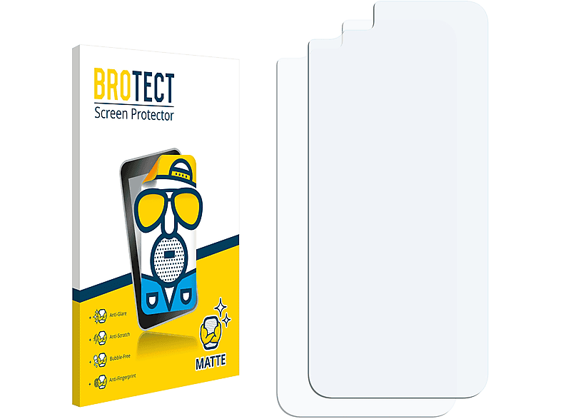 BROTECT 2x matte Schutzfolie(für Apple iPhone 8)