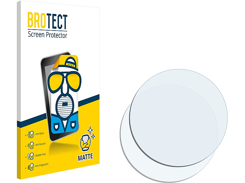 BROTECT 2x matte Schutzfolie(für Garmin Forerunner 410) | Smartwatch Schutzfolien & Gläser