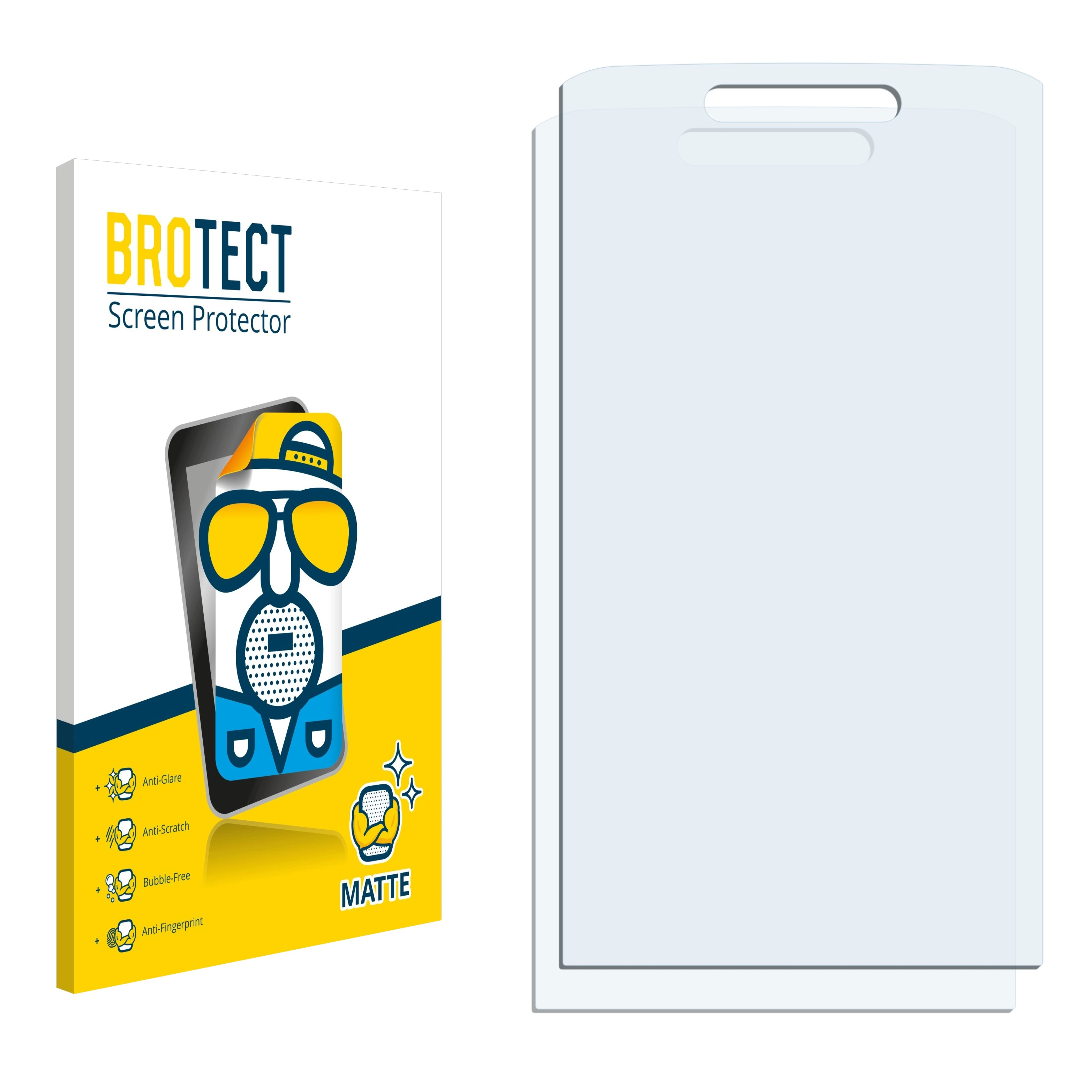 2x matte Samsung BROTECT GT-C3750) Schutzfolie(für